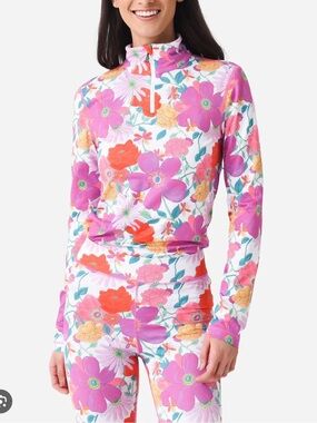 SET 2 piece Love Shack Fancy x Bogner Fire & Ice Layer Top + Leggings floral